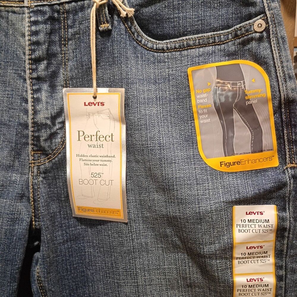 NWT Levi's perfect waist 525 boot cut size 10 - Picture 2 of 5